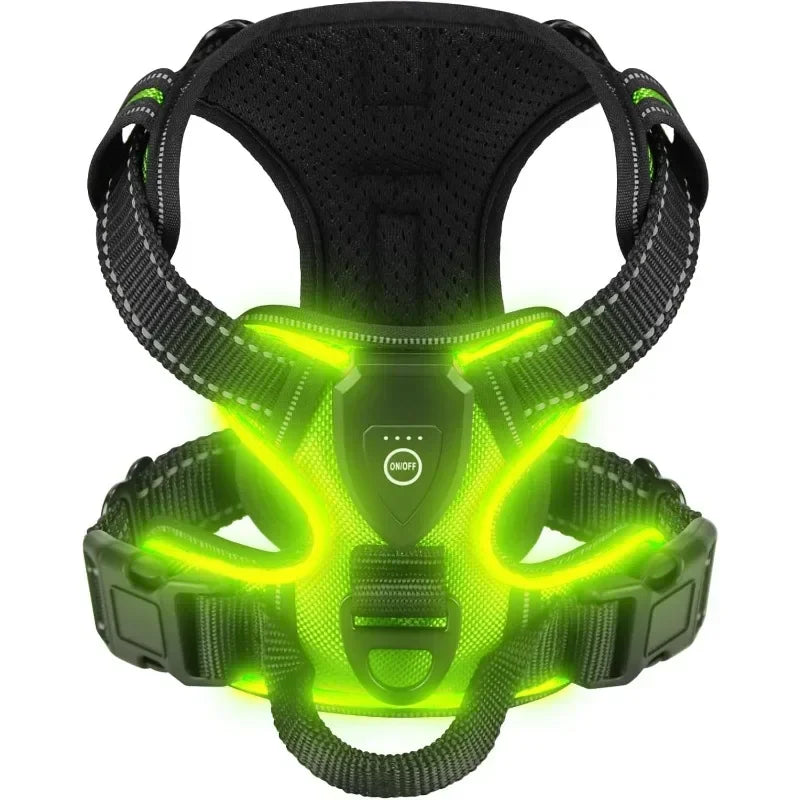 LED No Pull Dog Harness