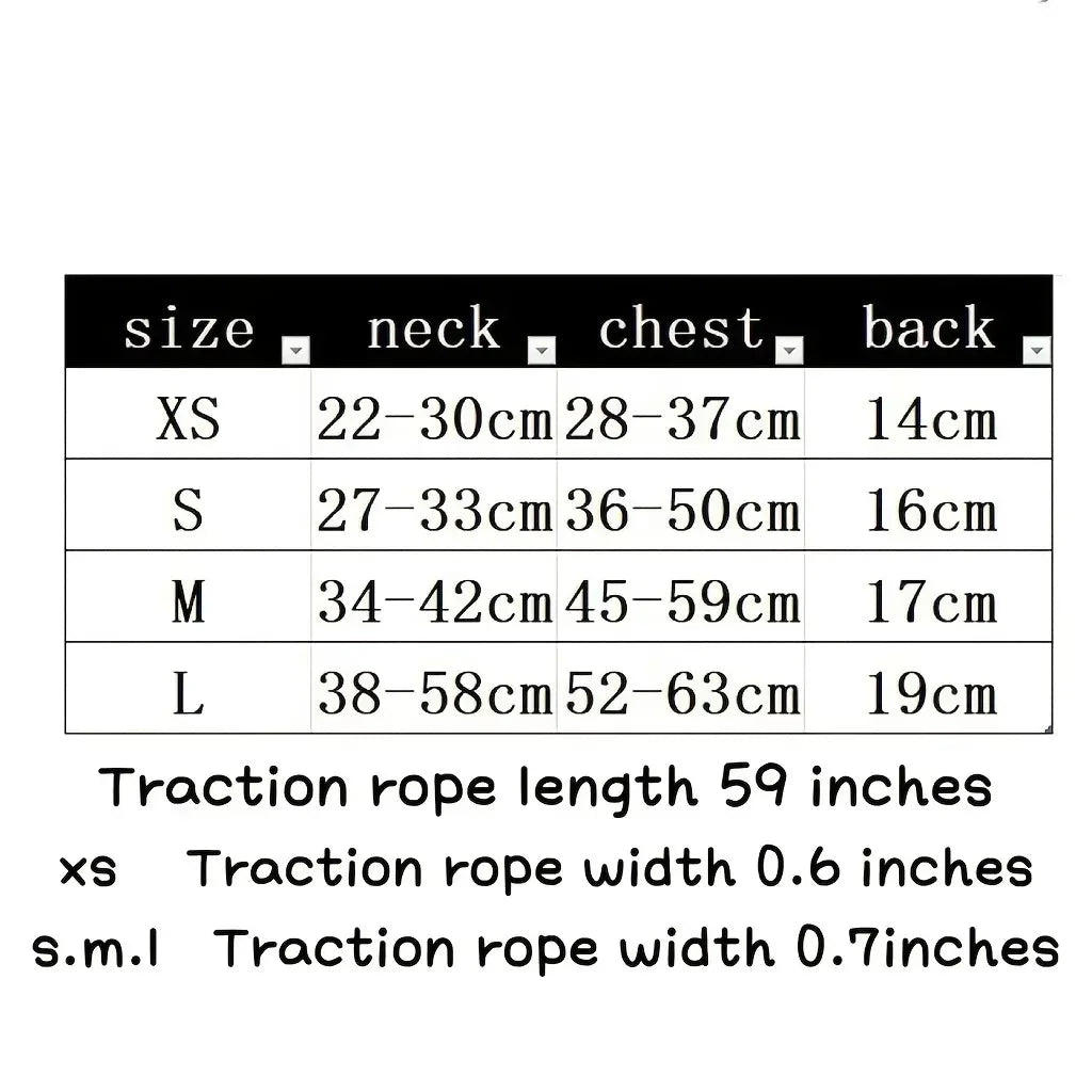 3-Piece Dog Harness Set (Harness, Lead & Collar) - Pink Strawberries